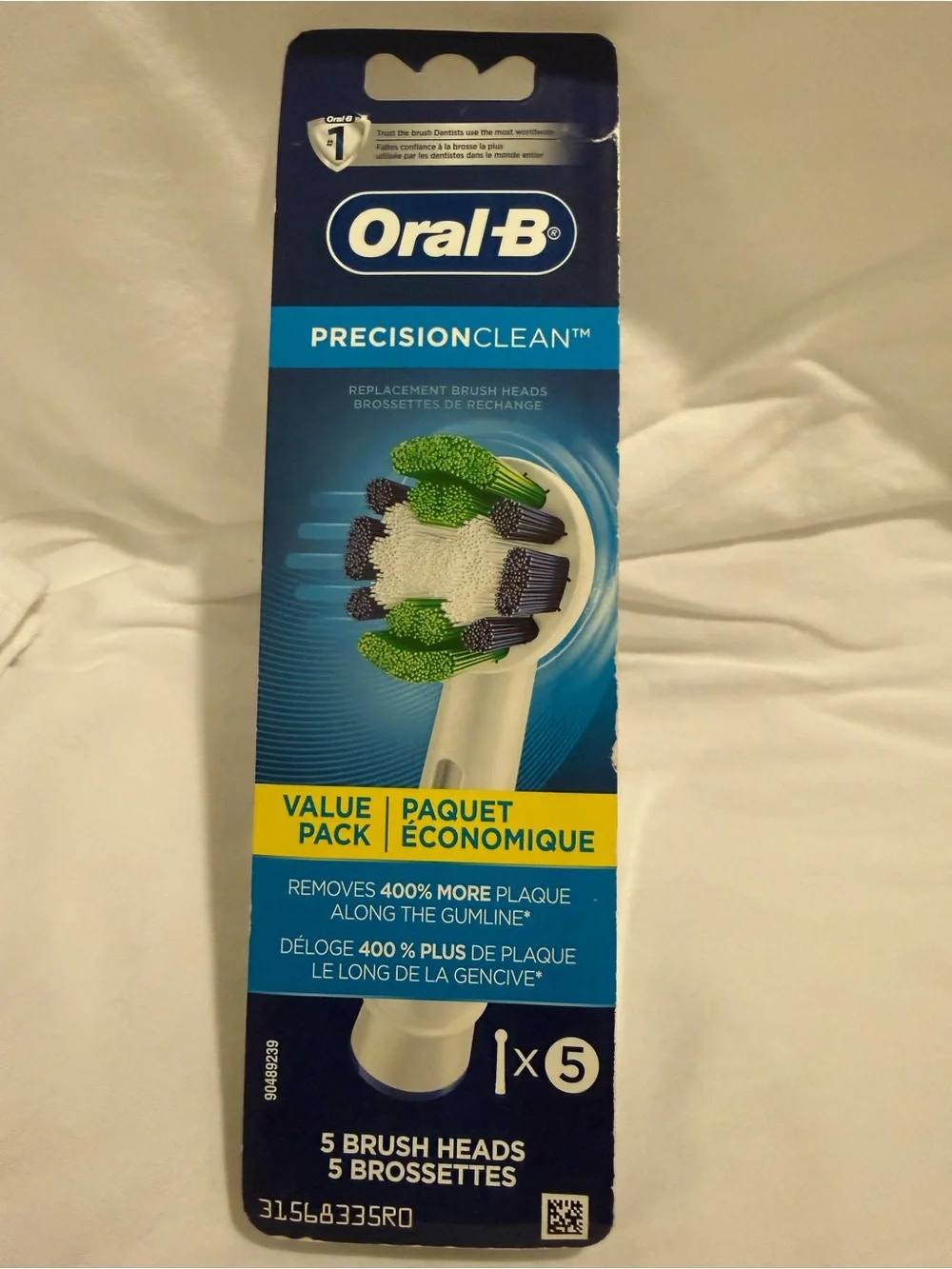 NEW Sealed Oral‑B Precision Clean Replacement Brush Heads Lot of 5
